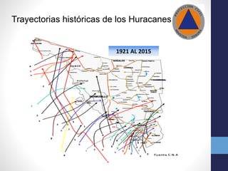 Trayectorias históricas de los Huracanes
1921 AL 2015
 