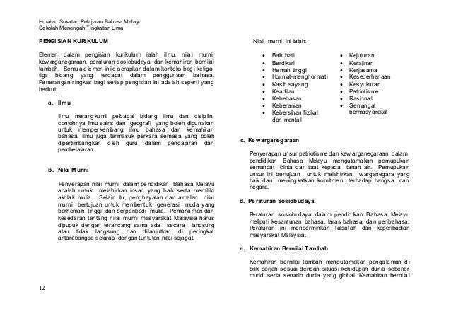 Huraian sukatan-pelajaran-bm-t51 Huraian sukatan-pelajaran-bm-t51