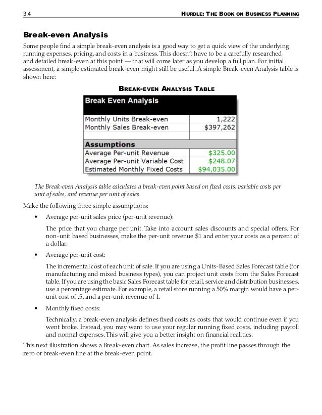 hurdle book business planning pdf