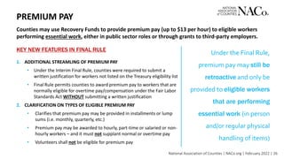 Overview of U.S. Treasury Final Rule For ARPA Fiscal Recovery Fund