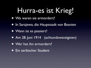 Hurra Es Ist Krieg
