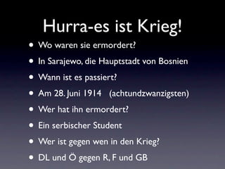 Hurra Es Ist Krieg