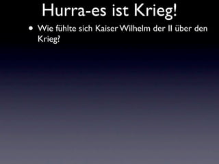 Hurra Es Ist Krieg
