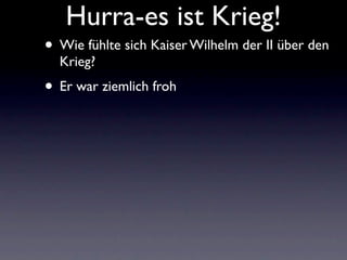 Hurra Es Ist Krieg