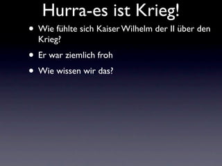 Hurra Es Ist Krieg