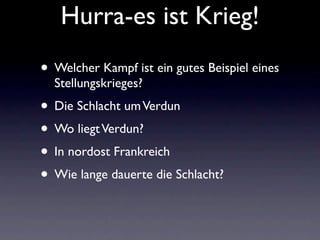 Hurra Es Ist Krieg