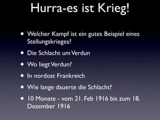 Hurra Es Ist Krieg