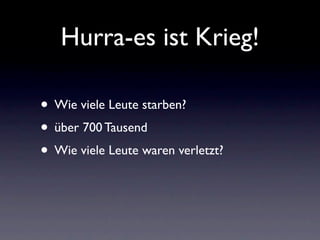 Hurra Es Ist Krieg