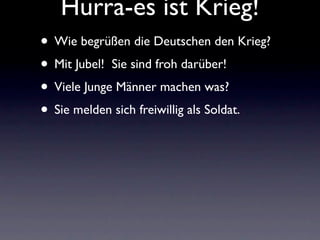 Hurra Es Ist Krieg