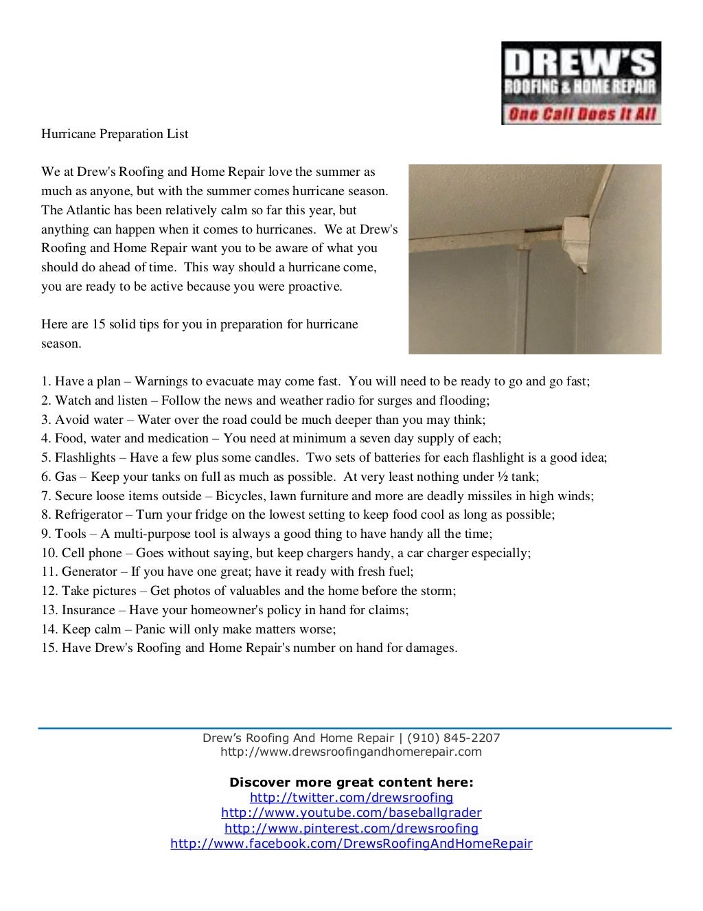 Hurricane Preparation List | PDF