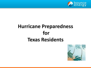 Hurricane Preparedness for Texas Residents 