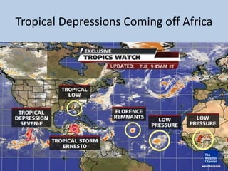 Tropical Depressions Coming off Africa
 