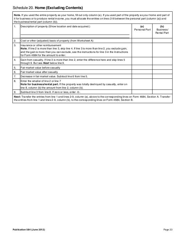 Hurricane sandy loss deduction worksheet - taxes