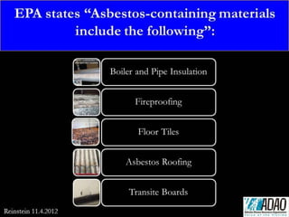 Preventing Hazardous Asbestos Debris Exposure