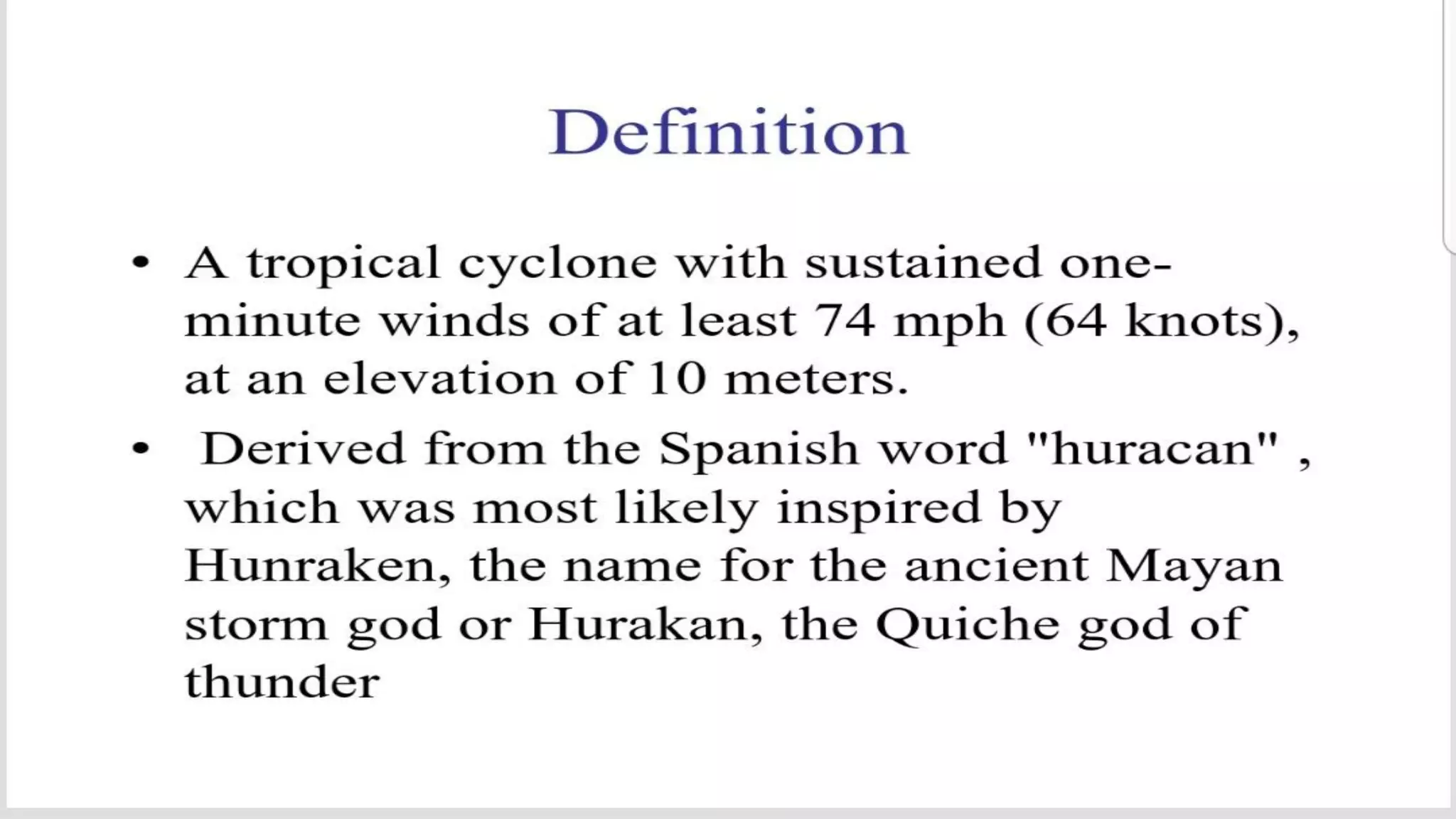 Hurricanes Slide share