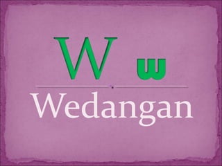 Wedangan
 
