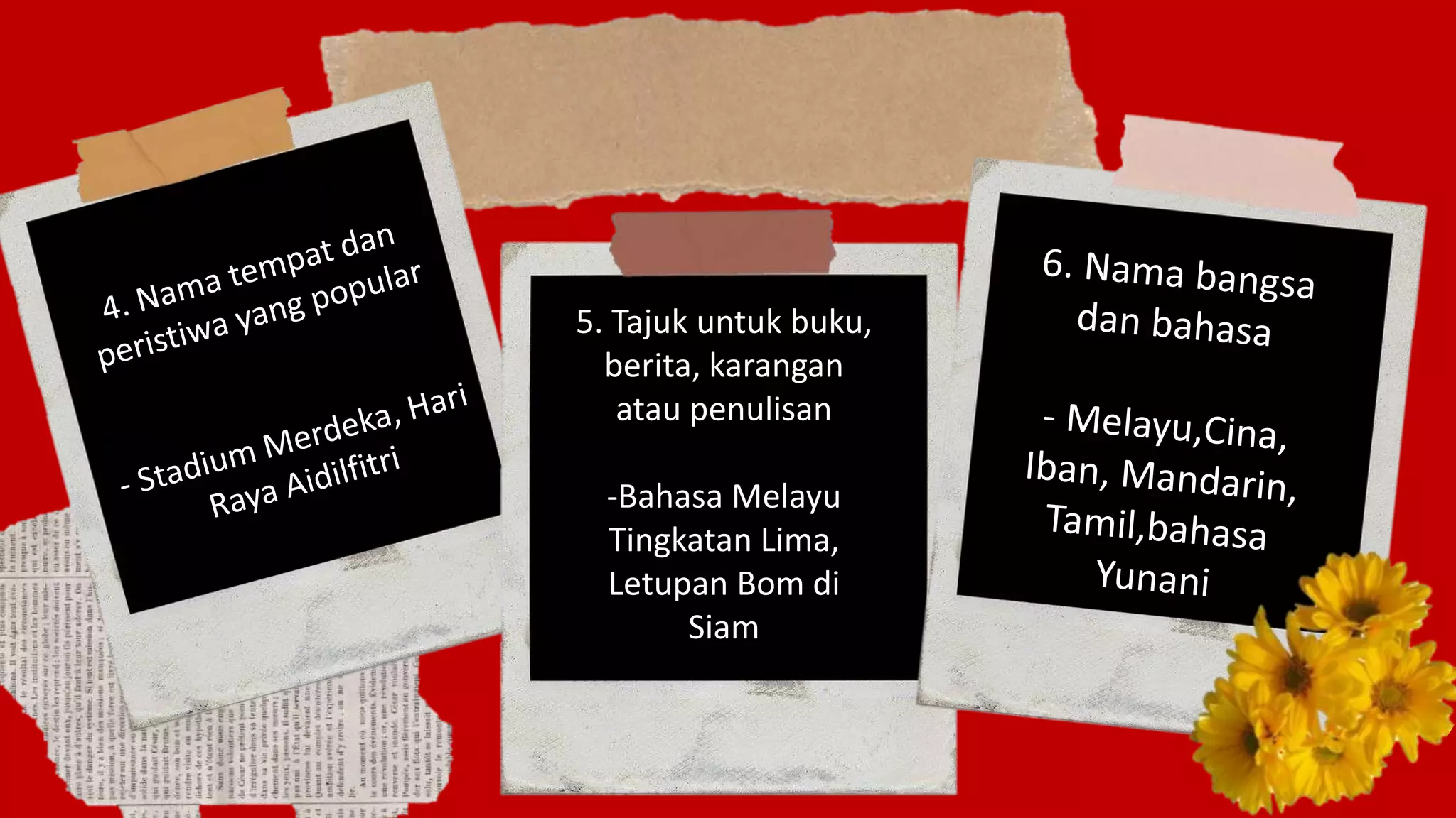 Example Tajuk Besar BMMB1084 : HURUF BESAR DAN HURUF KECIL | PPTX