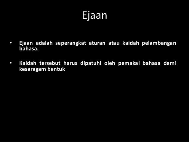 Bahasa Indonesia Huruf Dan Kata