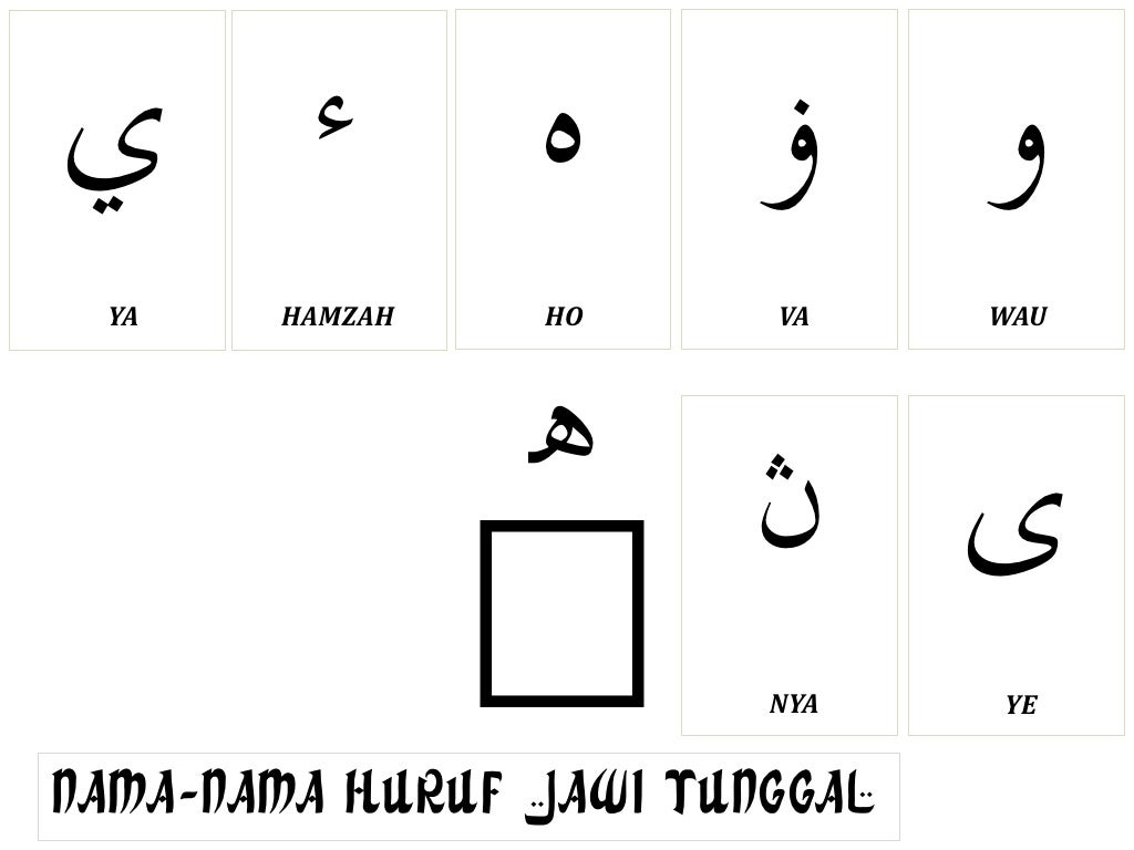 Apa Itu Huruf Jawi Tunggal Art Of Jawi Jangkep Images - vrogue.co