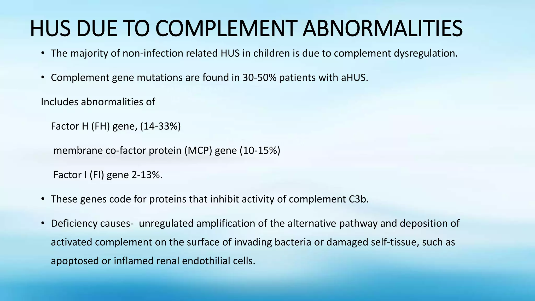 HEMOLYTIC UREMIC SYNDROME IN CHILDREN 2022 BY DR VIJITHA | PPTX