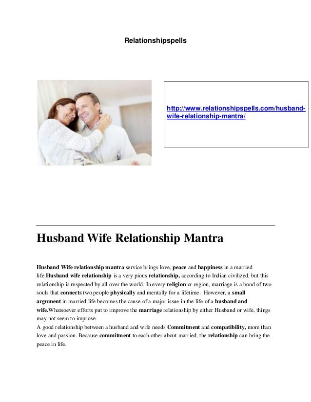 Husband wife relationship mantra