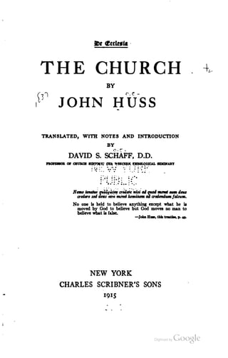 Jan Hus De ecclesia 