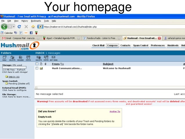 hush mail hushmail