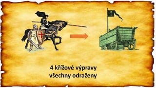 4 křížové výpravy
všechny odraženy
 