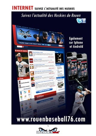 76
INTERNET SUIVEZ L’ACTUALITÉ DES HUSKIES
 
