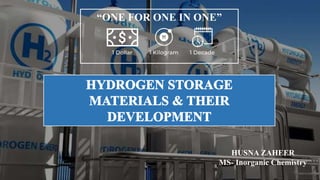 hydrogen storage materials and their development .pptx