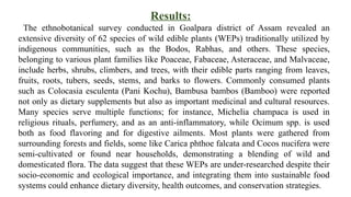 Ethnobotanical Study of Wild Edible Plants Used by the Garo Community ...