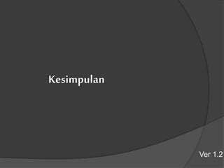 Kesimpulan
Ver 1.2
 