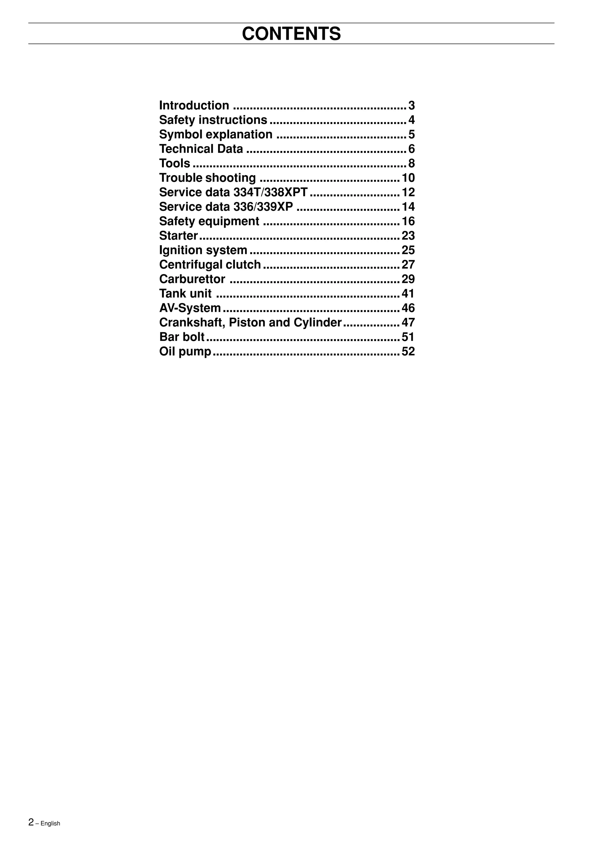 Husqvarna chainsaw engine workshop service manual models
