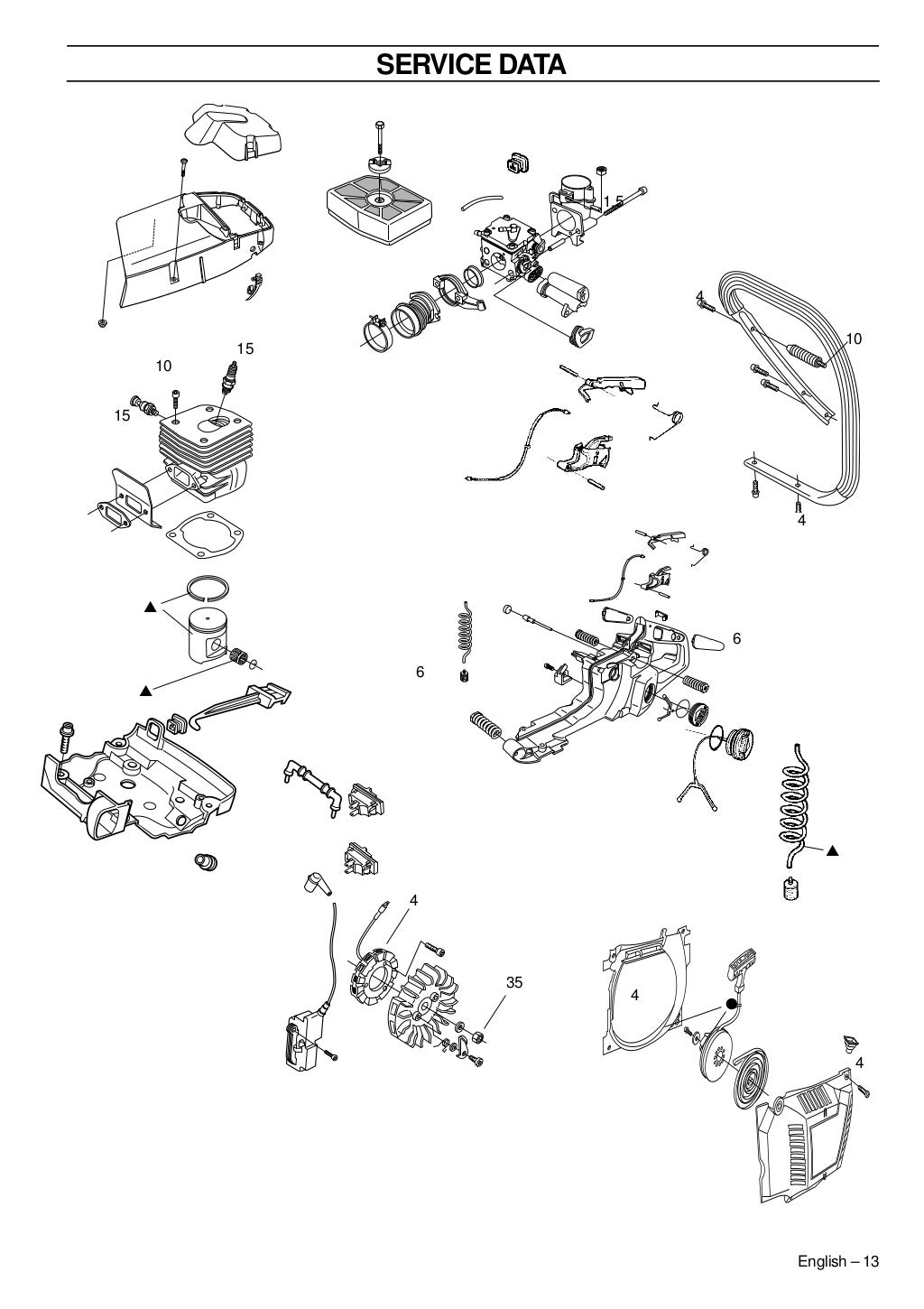 Husqvarna 385 xp chainsaw service repair manual