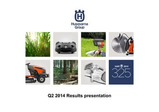 Q2 2014 Results presentation
 