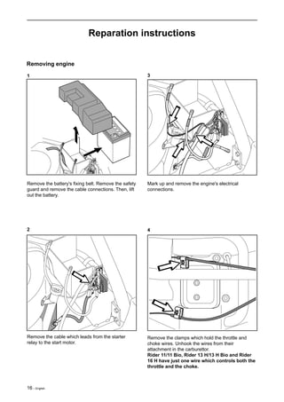 Husqvarna rider 16 h service repair manual | PDF