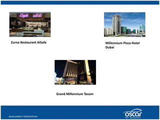 Zurna Restaurant AlSafa 
Grand Millennium Tecom 
Millennium Plaza Hotel 
Dubai 
 
