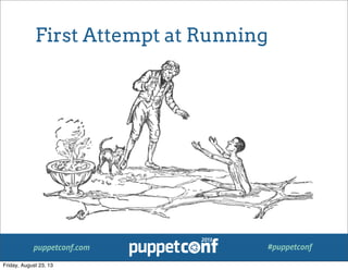 puppetconf.com #puppetconf
First Attempt at Running
Friday, August 23, 13
 