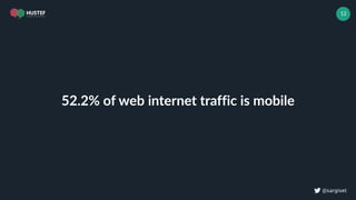 ! @sargiset
12
52.2% of web internet traffic is mobile
 