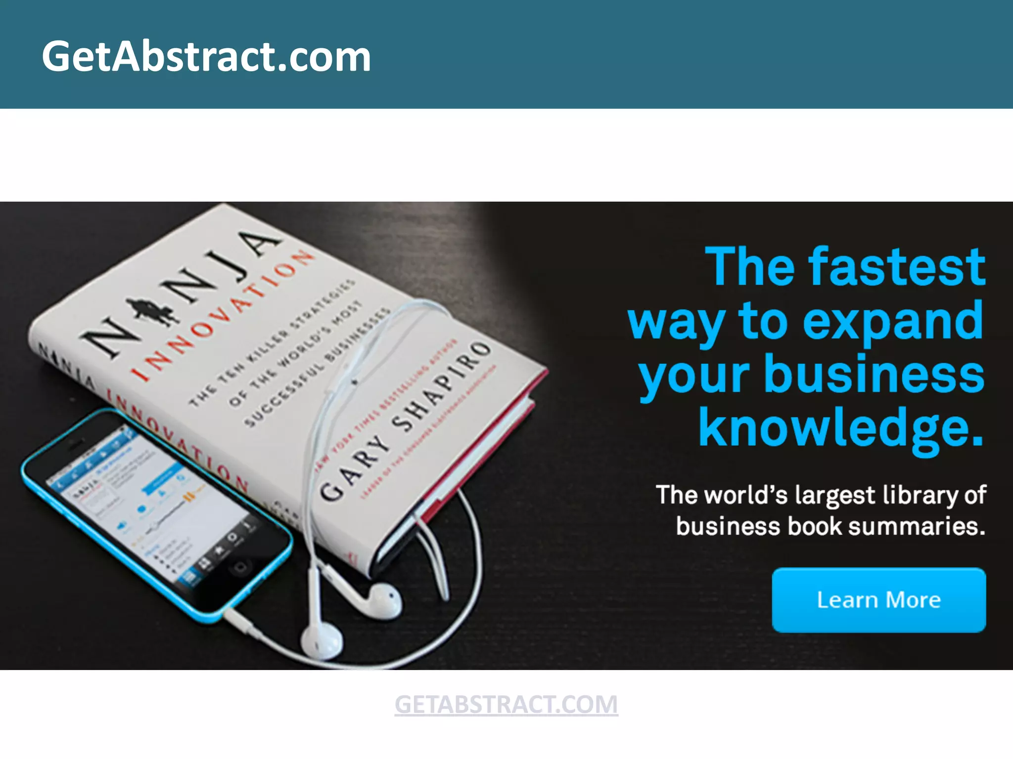 GetAbstract.com
GETABSTRACT.COM
 