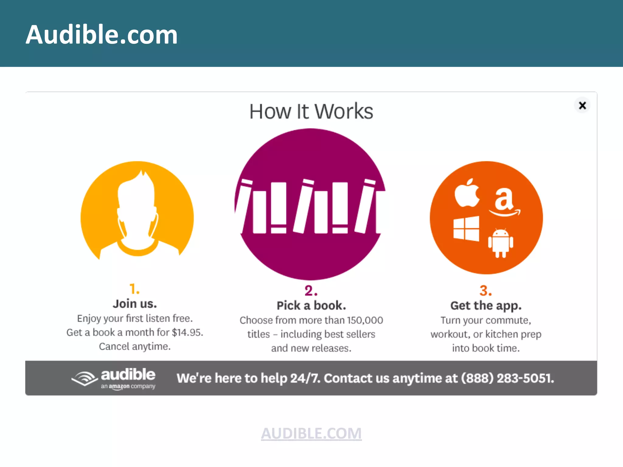 Audible.com
AUDIBLE.COM
 