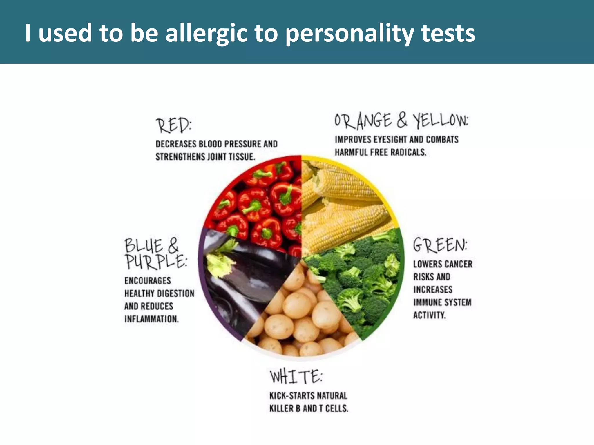 I	
  used	
  to	
  be	
  allergic	
  to	
  personality	
  tests
 