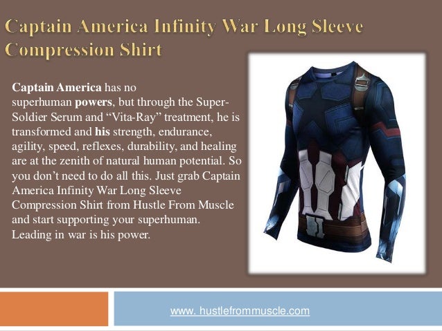 captain america infinity war compression shirt