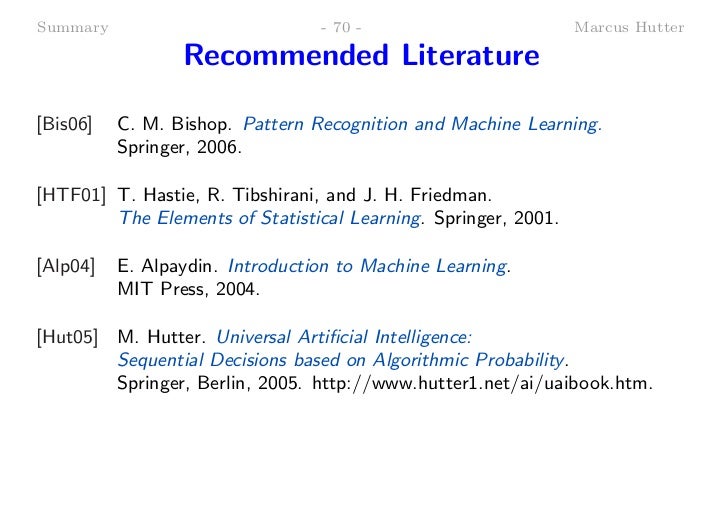 Pattern Recognition And Machine Learning Springer