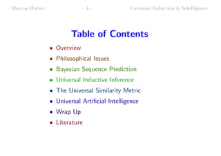 Marcus Hutter Foundations of Machine Learning | PDF