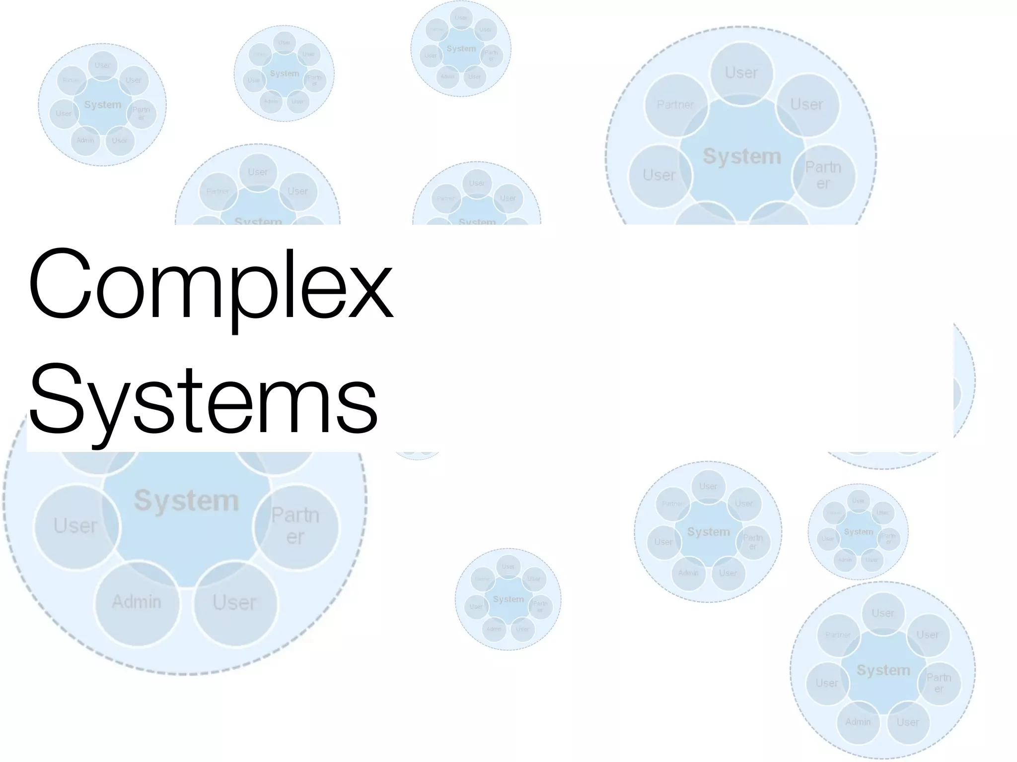 Complex
Systems
 