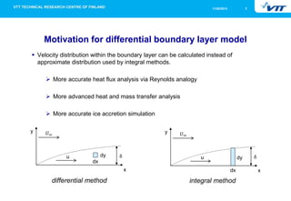 11/02/2013             2




    Motivation for differential boundary layer model
 Velocity distribution within the bound...