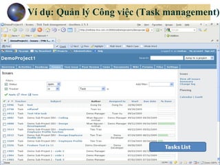Ví dụ: Quản lý Công việc (Task management) 