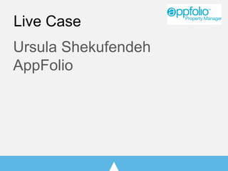 Live Case
Ursula Shekufendeh
AppFolio
 
