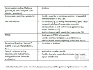 2017 ACC/AHA Guidelines for the Prevention, Detection, Evaluation, and Management of High Blood Pressure in Adults
 